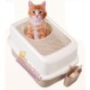 Arenero cerrado para gato grande