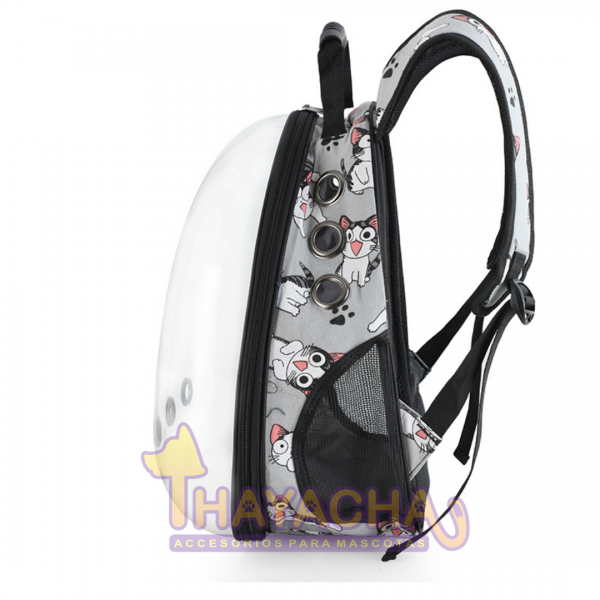 Mochila transparente para mascotas