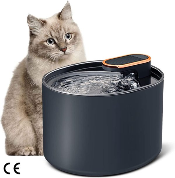 Fuente de agua automática para gatos y perros, dispensador de agua silencioso con USB, 3L