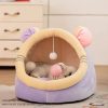 Cama cueva con pompón