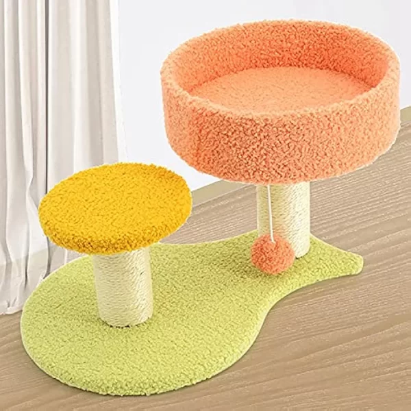 Árbol rascador para gatos con doble asiento - Image 2