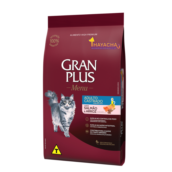 Gran Plus Gato Adulto Castrado Salmon y Arroz 10kg