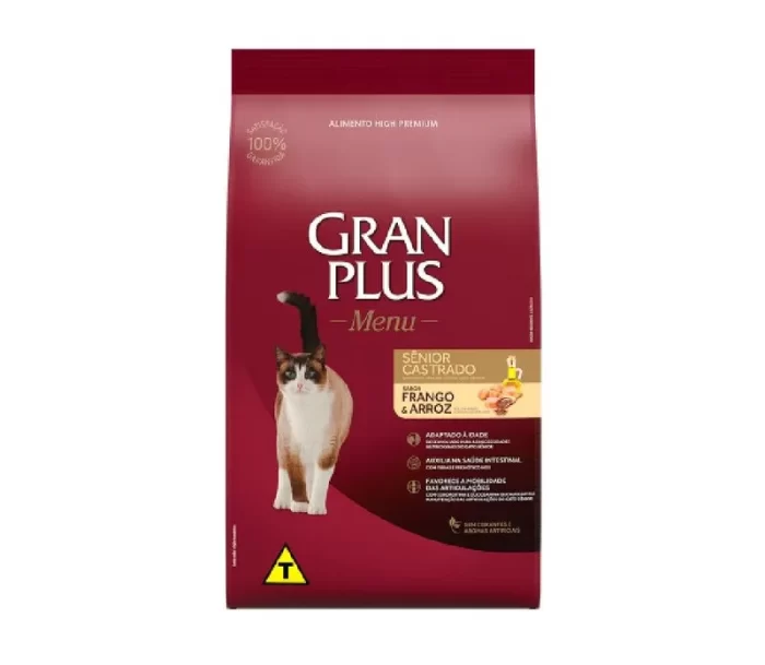 Gran Plus Gato Senior Castrado Pollo & Arroz 10 Kg