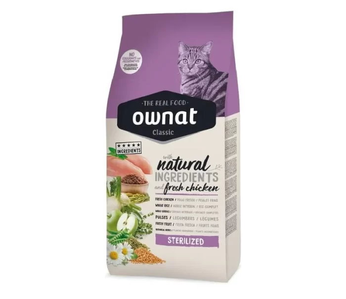 Ownat Classic Gato Esterilizado 1.5 kg - Pollo