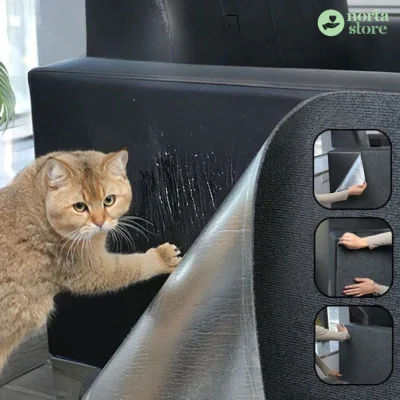Alfombra Rascador Adhesiva para Gatos: La Solución Definitiva para Proteger tus Muebles (Tipo Vinil Resistente)