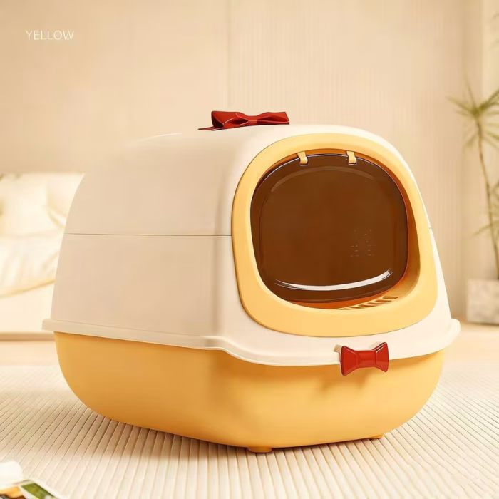Arenero Cerrado Moderno para Gatos