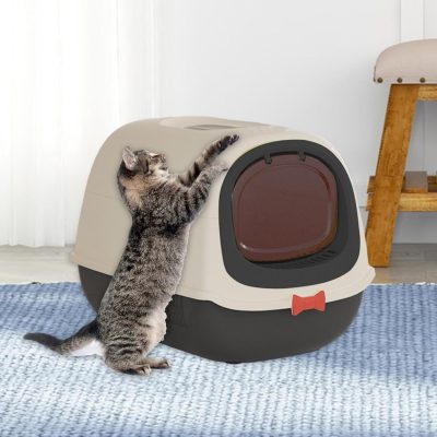 Arenero Cerrado Moderno para Gatos
