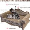 Sofá Rascador de Lujo George Oliver para Gatos: Elegancia y Funcionalidad en Perú