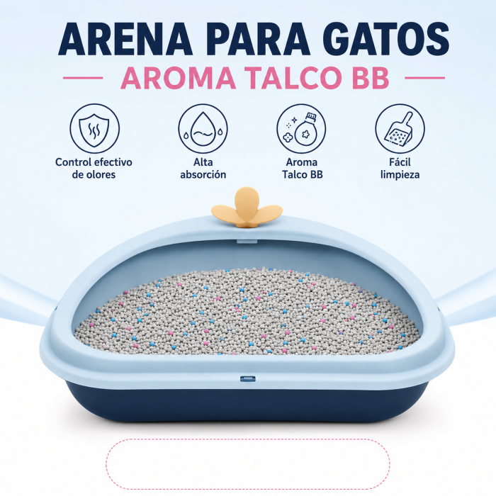 arena talco bb gatos peru Arena perlada con Aroma a Talco BB 25kg