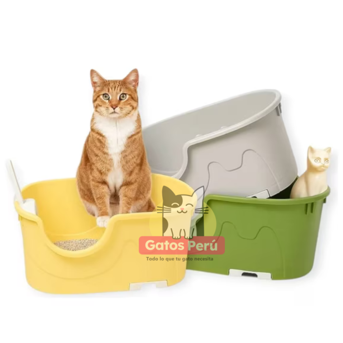 Arenero XL para Gatos Grande con Filtro de Polvo