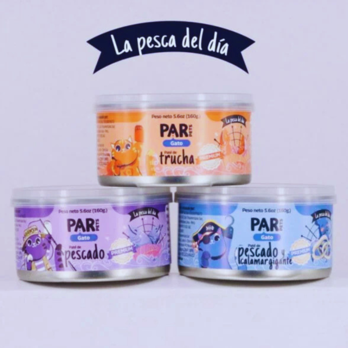 Pack x12 Latas La Pesca del Día PAR Gato