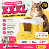 Arenero cerrado XXXL para gatos grandes