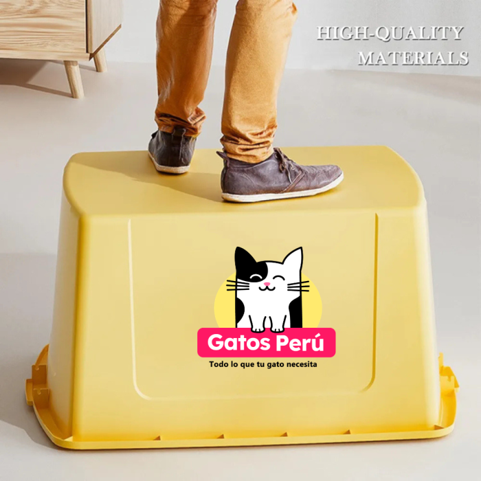 Arenero abierto XXXL para gatos grandes