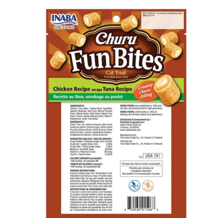 churu fun bites gatos peru Churu Fun Bites Pollo y Atún Pack x3
