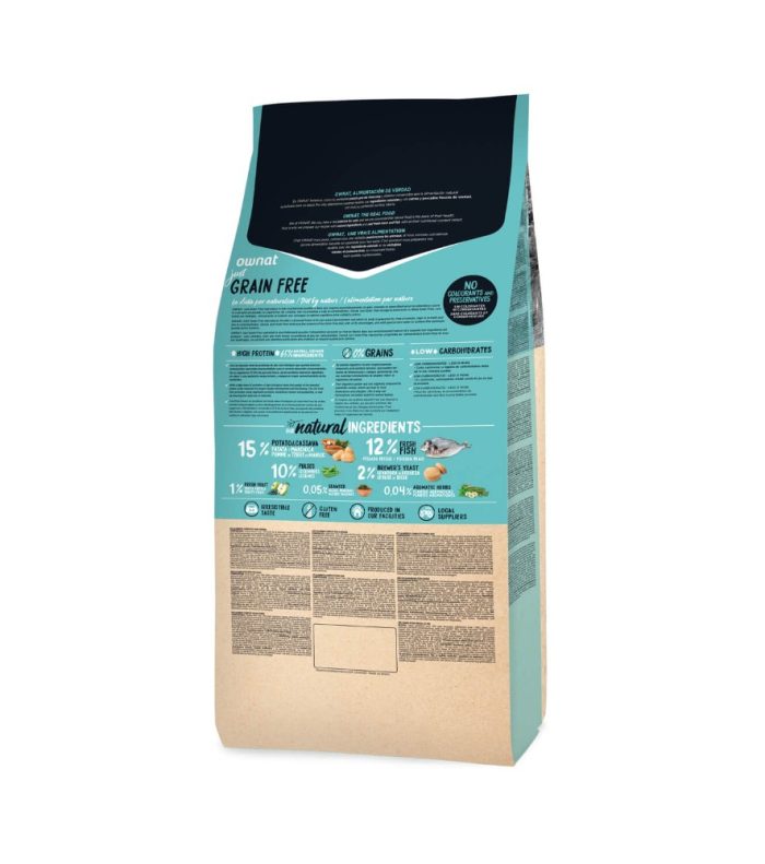 Ownat Just GF Gato Esterilizado Pescado 8 Kg