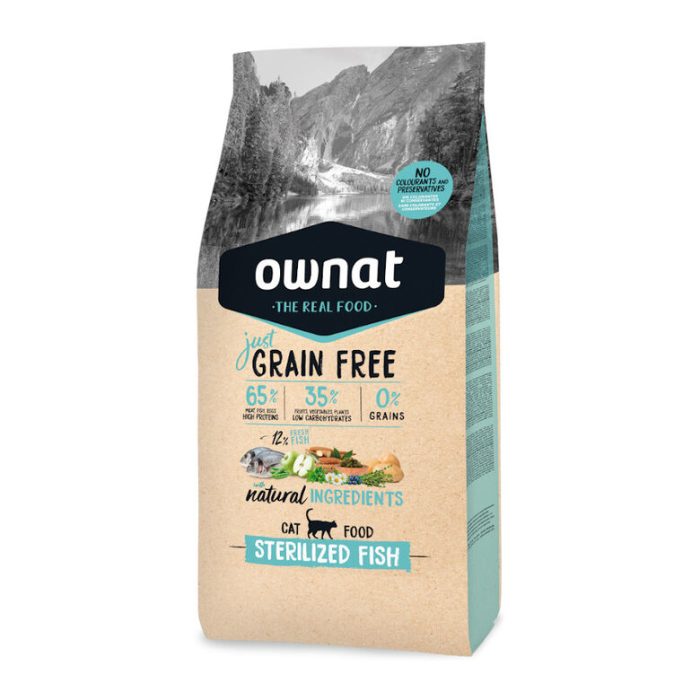 Ownat Just GF Gato Esterilizado Pescado 8 Kg