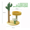 Rascador para Gatos Diseño Cactus y Flor