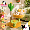 Rascador para Gatos Diseño Cactus y Flor