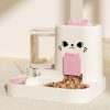 Dispensador Automático 2 en 1 para Gatos - Diseño Kawaii